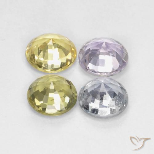Pedras preciosas de Safira Multicolorido natural de 2.67 ct, Redondo, VS