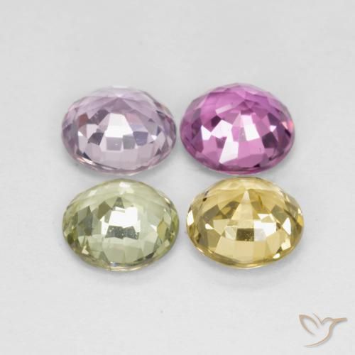 Pedras preciosas de Safira Multicolorido natural de 2.56 ct, Redondo, VS