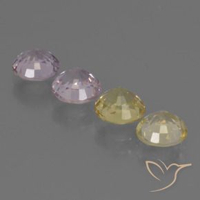 Pedras preciosas de Safira Multicolorido natural de 3.60 ct, Redondo, VS