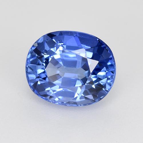 Safira Azul escuro médio Natural 2.32ct, oval, VS