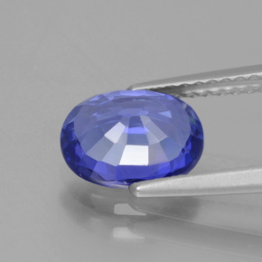 Safira Azul profundo Natural 2.12ct, Corte Oval, VS