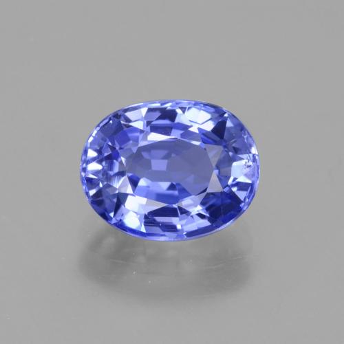 Safira Azul Violeta Profundo Natural 2.14ct, Corte Oval, VS