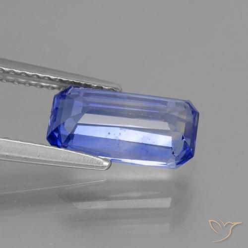 Safira Azul Roxo Profundo Natural 2.98ct, Corte Octógono / Esmeralda, VS