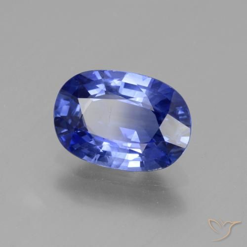 Safira Azul Roxo Profundo Natural 2.69ct, oval, VS