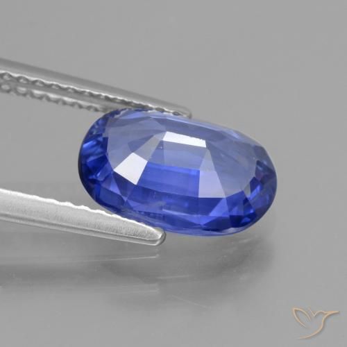 Safira Azul Roxo Profundo Natural 2.69ct, oval, VS