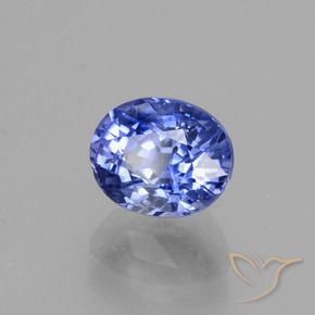 Safira Azul Centáurea Claro Natural 2.71ct, oval, VS