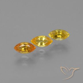 Pedras preciosas de Safira Laranja brilhante natural de 1.27 ct, Marquesa, VVS-VS