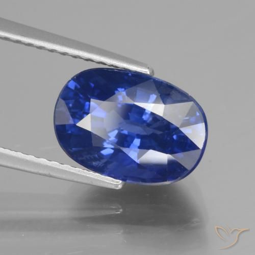 Safira centáurea azul Natural 4.81ct, oval, VS