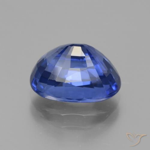 Safira centáurea azul Natural 4.81ct, oval, VS