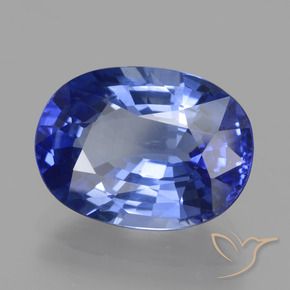 Safira Azul Violeta Profundo Natural 5.54ct, oval, VVS-VS