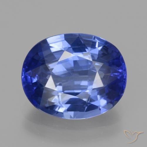 5.96ct Natural centáurea azul Safira, oval, VVS-VS