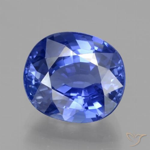 5.67ct Natural centáurea azul Safira, oval, VS