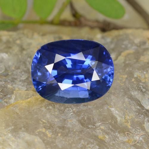 4.96ct Natural Azul-marinho Safira, oval, VS