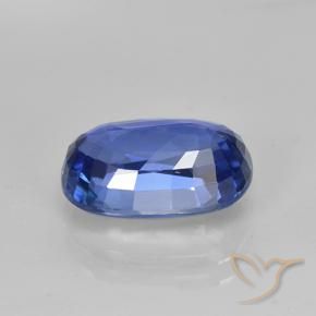 Safira centáurea azul Natural 5.07ct, oval, VS