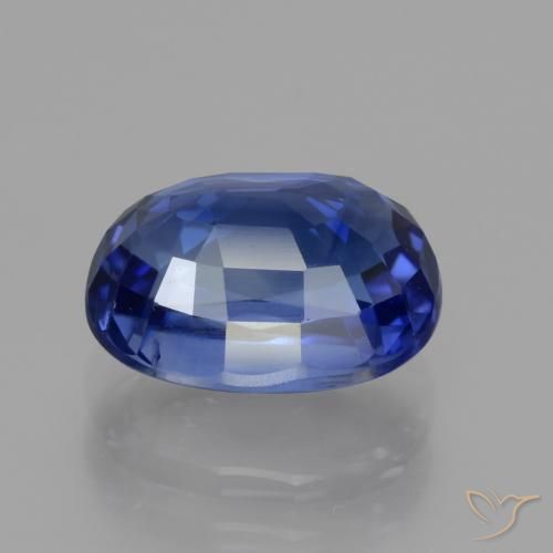 Safira azul real Natural 3.34ct, oval, VS