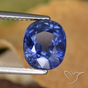 Safira centáurea azul Natural 3.80ct, oval, VS