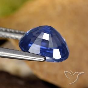 Safira centáurea azul Natural 3.80ct, oval, VS