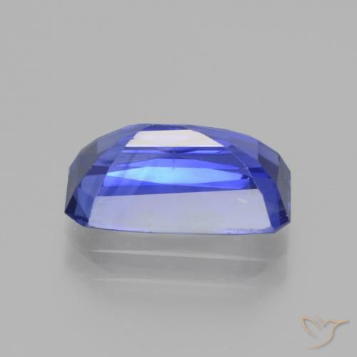 Safira Azul Violeta Profundo Natural 3.76ct, Corte Octógono / Esmeralda, VS