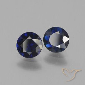 Pedras preciosas de Safira Crepúsculo Azul natural de 1.19 ct, Redondo, VS