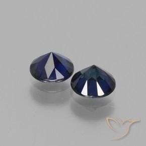 Pedras preciosas de Safira Crepúsculo Azul natural de 1.19 ct, Redondo, VS