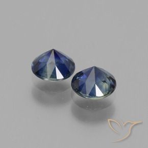 Pedras preciosas de Safira Azul-marinho natural de 1.18 ct, Redondo, VS