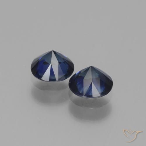Pedras preciosas de Safira Crepúsculo Azul natural de 1.12 ct, Redondo, VS