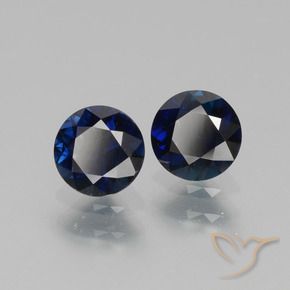 Pedras preciosas de Safira Crepúsculo Azul natural de 1.22 ct, Redondo, VS