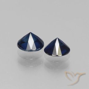 Pedras preciosas de Safira Azul-marinho natural de 1.14 ct, Redondo, VS