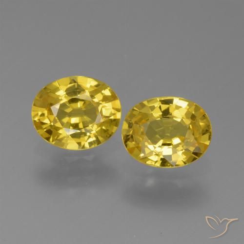 1.44ctw Natural ouro amarelado Safira, oval, VVS-VS