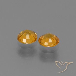 Pedras preciosas de Safira Ouro natural de 1.19 ct, Redondo, VS