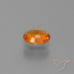Safira Laranja Profundo Natural 0.74ct, oval, VS