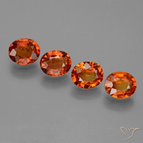 3.03ctw Natural fogo laranja Safira, oval, VS