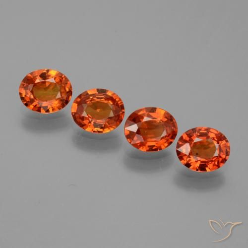 2.80ctw Natural fogo laranja Safira, oval, VS
