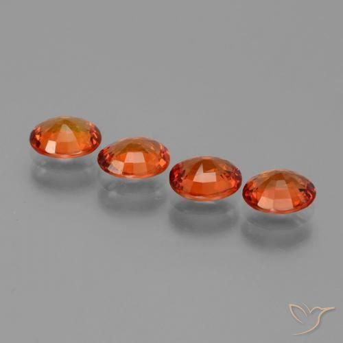 Pedras preciosas de Safira fogo laranja natural de 2.80 ct, oval, VS