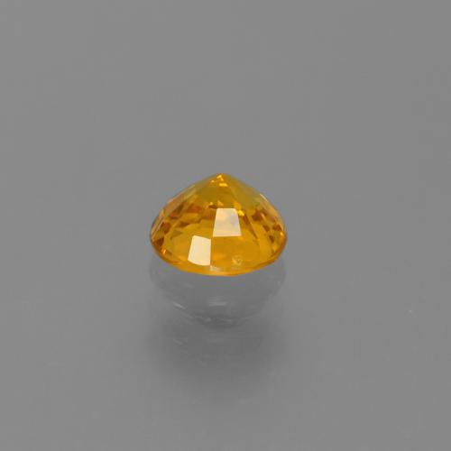 Safira Laranja Médio Natural 0.68ct, Redondo, VS