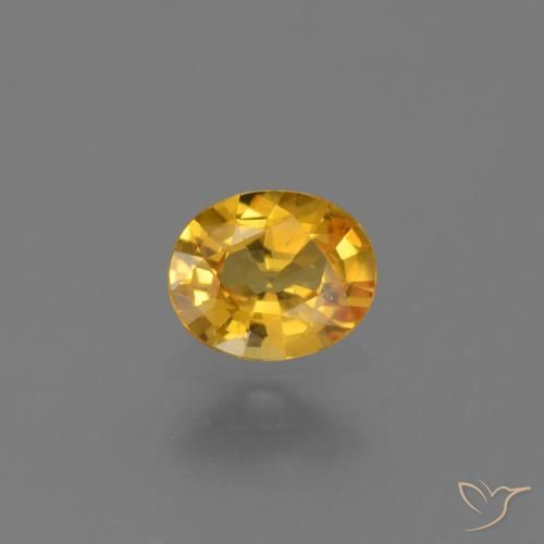 0.68ct Natural Dourado Escuro Safira, oval, VS