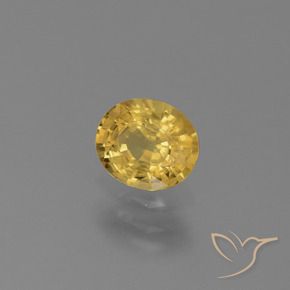 Safira Dourado Natural 0.76ct, oval, VS