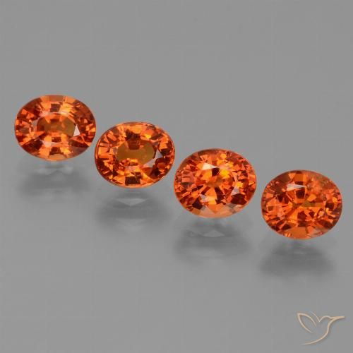 3.19ctw Natural laranja avermelhado Safira, oval, VS
