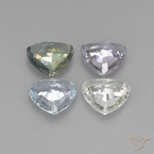 Pedras preciosas de Safira Multicolorido natural de 2.86 ct, Trilhão, VS