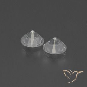 Pedras preciosas de Safira Branco natural de 0.75 ct, Redondo, VS