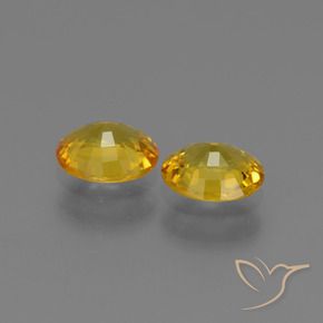 Pedras preciosas de Safira Dourado natural de 1.29 ct, oval, VS