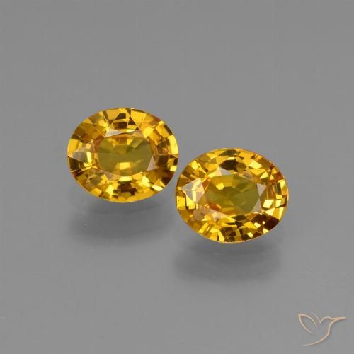 1.32ctw Natural Laranja Dourado Profundo Safira, oval, VS