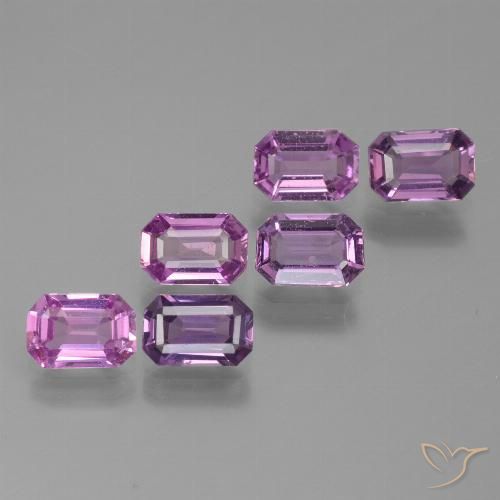 Pedras preciosas de Safira Violeta Roxo natural de 3.50 ct, Corte Octógono / Esmeralda, VVS-VS