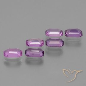 Pedras preciosas de Safira Violeta Roxo natural de 3.50 ct, Corte Octógono / Esmeralda, VVS-VS