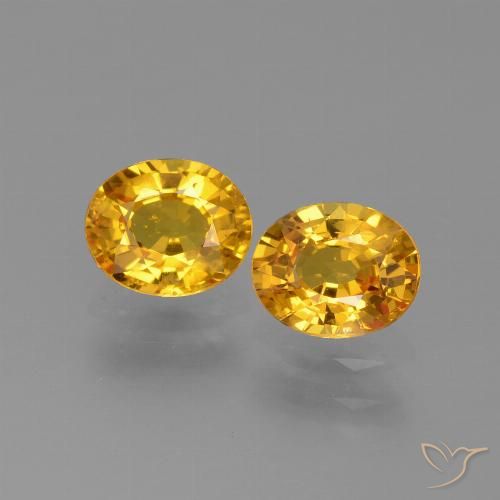 1.64ctw Natural Laranja-Ouro Safira, oval, VS
