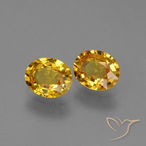 Pedras preciosas de Safira Laranja Dourado Profundo natural de 1.43 ct, oval, VVS-VS