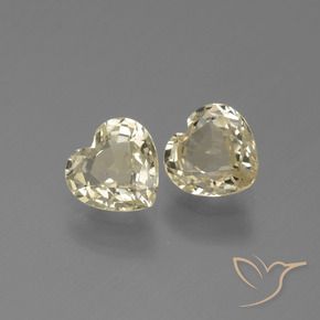 Pedras preciosas de Safira Luz Dourada natural de 1.47 ct, Coração, VVS-VS