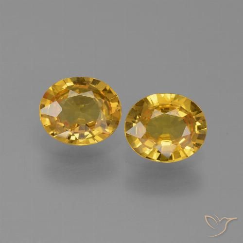 1.44ctw Natural Dourado Safira, oval, VVS-VS