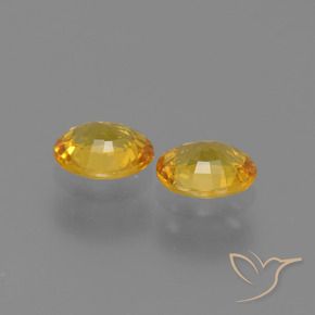 Pedras preciosas de Safira Dourado natural de 1.30 ct, oval, VVS