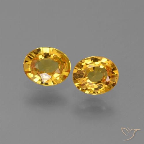 1.30ctw Natural Laranja Dourado Profundo Safira, oval, VVS-VS